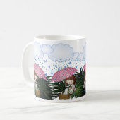 動物愛好家とペットの救助支援 コーヒーマグカップ (正面左)