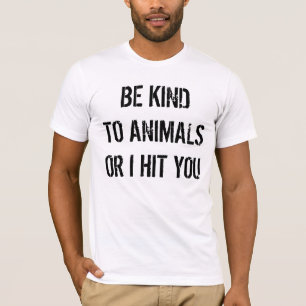 動物愛好家のおもしろいな引用文の上のTシャツ Tシャツ