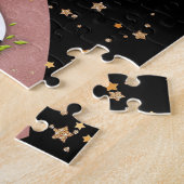 動物愛好家のためのかわいいパンダくまのハート ジグソーパズル (側面)