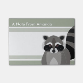 動物愛好家のためのアライグマのごろつきのかわいいデザイン ポストイット