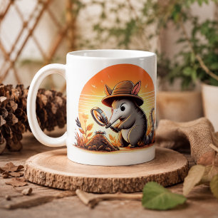 動物愛好家のためのアートなツチブタマグカップ コーヒーマグカップ
