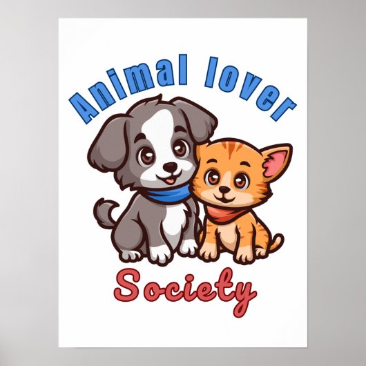動物愛好家のための動物愛好家ソサエティ ポスター (正面)
