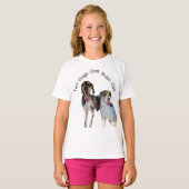 動物愛好家のための楽しいデザイン Tシャツ (正面フル)