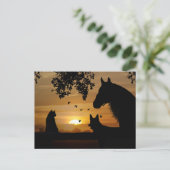 動物愛好家のはがき ポストカード (スタンド正面)