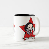 動物愛好家のマグ ツートーンマグカップ (正面右)