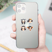 動物愛好家の女の子 シール (スマートフォン)
