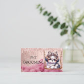 動物愛好家やペットケアに最適 名刺 (スタンド正面)