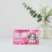 動物愛好家やペットケアに最適 名刺 (スタンド正面)