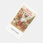 動物愛好家をテーマにしたゴルファー猫の女性クリスマス (コーナー)