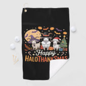動物愛好家オーナーハッピーハロサンクスマスエッセンシア ゴルフタオル (インサイチュ)