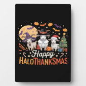 動物愛好家オーナーハッピーハロサンクスマスエッセンシア フォトプラーク (正面)