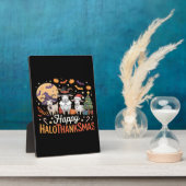 動物愛好家オーナーハッピーハロサンクスマスエッセンシア フォトプラーク (側面)