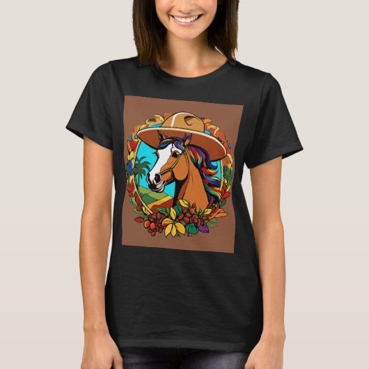 動物愛好家カラフル用の女性Tシャツ Tシャツ (正面)
