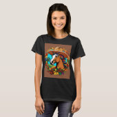 動物愛好家カラフル用の女性Tシャツ Tシャツ (正面フル)