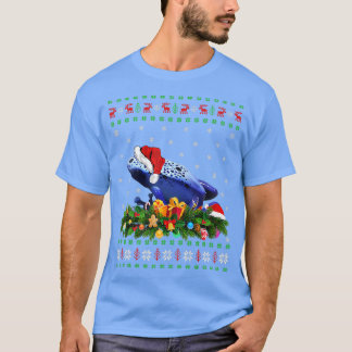 動物愛好家クリスマスサンタハット醜い毒ダーツカエル Tシャツ
