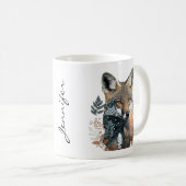 動物愛好家フォレストキツネマグ コーヒーマグカップ (正面右)