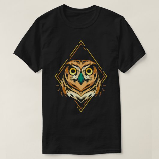 動物愛好家フクロウ森林賢い鳥の動物園キーパーギフト Tシャツ (デザイン正面)