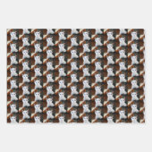 動物愛好家ペットの写真 ラッピングペーパーシート (正面3)