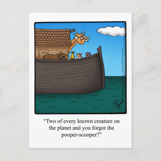 動物愛好家ユーモアポストカード「斑点」 ポストカード (正面)