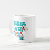 動物愛好家母 コーヒーマグカップ (正面左)