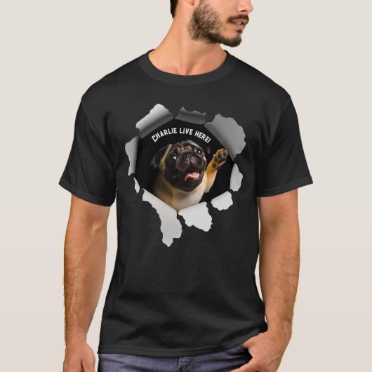 動物愛好家紙トーンプグライフギフト Tシャツ (正面)