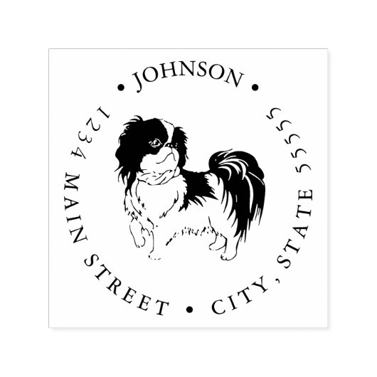 動物愛好家 |チ日本のン玩具犬リターンラベル セルフインキングスタンプ (デザイン)