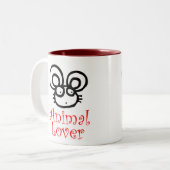 動物愛好家 ツートーンマグカップ (正面左)