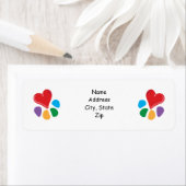 動物愛好家_ハート – ポー ラベル (インサイチュ)