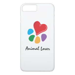 動物愛好家_ハート – ポー_愛するペット! iPhone 8 PLUS/7 PLUSケース