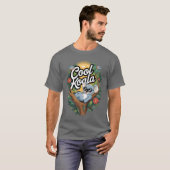 動物愛好家+動物保護者向けのかわいいコアラのヴィン Tシャツ (正面フル)
