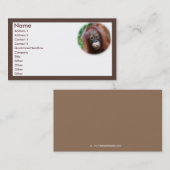 動物愛好家 名刺 (正面/裏面)