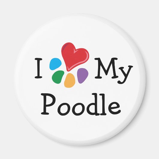 動物愛好家_Iハートマイポドール マグネット (正面)