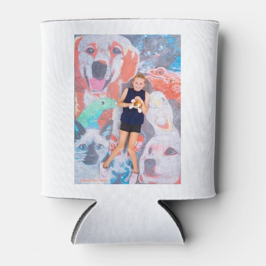 動物愛好家- Kids Art for CHOC 缶クーラー (正面)