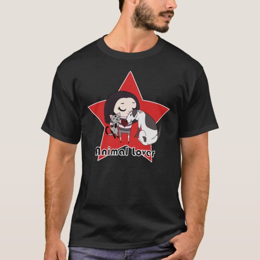 動物愛好家 Tシャツ (正面)