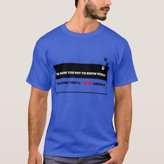 動物愛好家 Tシャツ (正面)