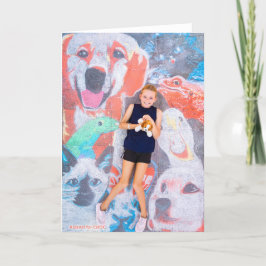 動物愛好者 - 子供たちのCHOCのためのアート サンキューカード