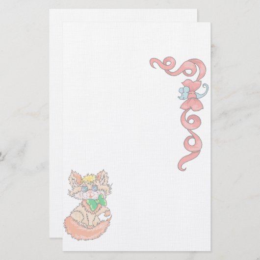 動物愛猫文房具 便箋 (正面/裏面)