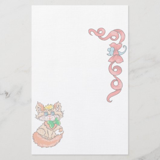 動物愛猫文房具 便箋 (正面)