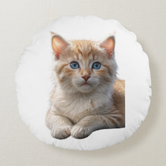 動物愛猫枕 ラウンドクッション