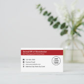 動物愛玩動物救急医療業務用カード 名刺 (スタンド正面)