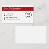 動物愛玩動物救急医療業務用カード 名刺 (正面/裏面)