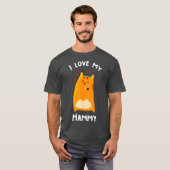 動物愛護のハムスターシャツが大好き Tシャツ (正面フル)