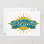 動物愛護ビーガン ポストカード (正面/裏面)