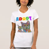 動物愛護団体の養子縁組 Tシャツ (正面)