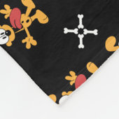 動物愛護犬の贈与 フリースブランケット (角)