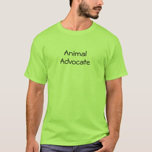 動物愛護者の名言 ライムグリーン ユニセックスTシャツ Tシャツ (正面)