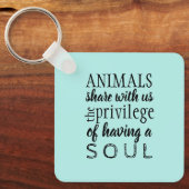 動物愛護 キーホルダー (正面)