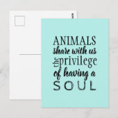 動物愛護 ポストカード (正面/裏面)