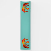 動物愛護 – 象シルエットフラクタル1 横断幕 (縦)