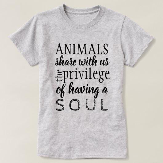 動物愛護 Tシャツ (デザイン正面)